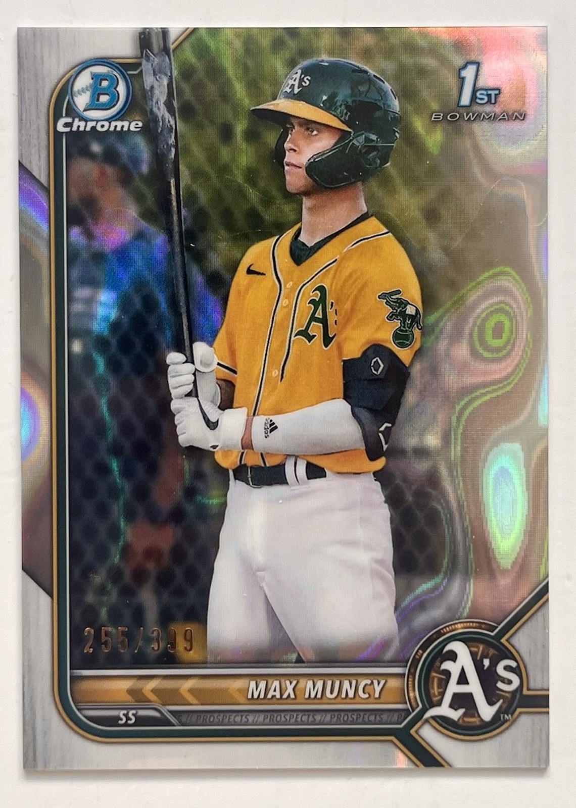 2022 Bowman - Chrome Prospects Max Muncy #BCP-89 Lava Refractor /399 (RC)