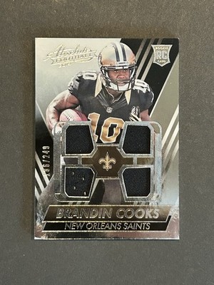 Panini Absolute Brandin Cooks Rookie Jersey Quads #BC 186/249 Saints Memorabilia