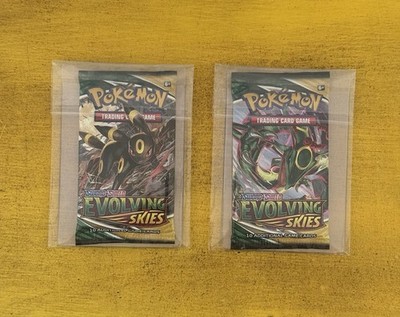 Pokemon TCG Evolving Skies (2) Booster Packs NEW SEALED | eBay