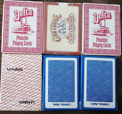 Rare Collectible Playing Cards Lot 6 Decks Promotional Designs Sealed