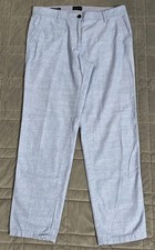 Talbots Women s Relaxed Chino Mid Rise Pants Sz 8 Light Blue Office Casual