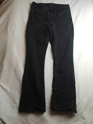 Aeropostale Mid Rise Bootcut Jeans Womens 8 Black Denim Y2K Utility Normcore