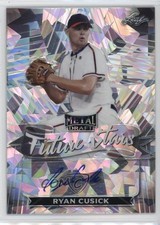 2021 Leaf Metal Draft Future Stars Silver Crystals Ryan Cusick #FS-RC1 Auto 2y0