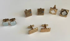 Lot of 5 Vintage Cufflink Sets Swank & Novelty Stock Market Report
