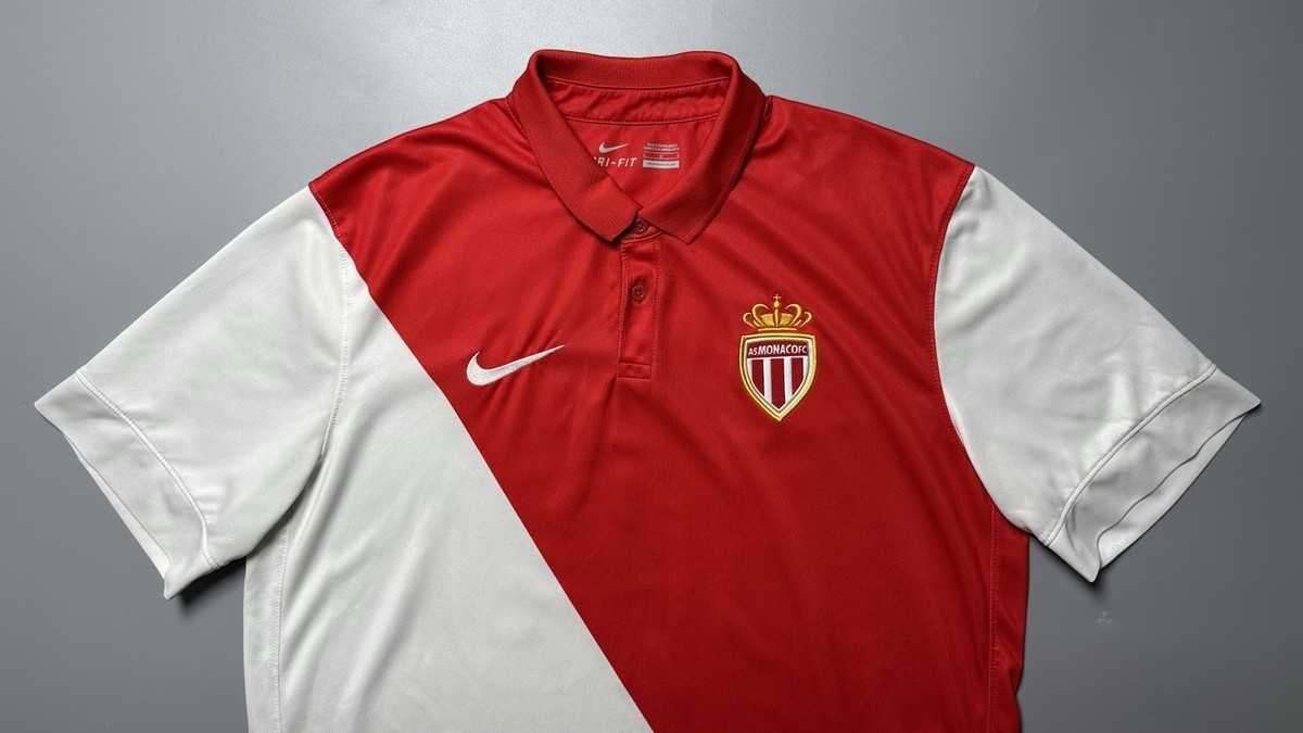 MONACO NIKE 2014/2015 FOOTBALL HOME JERSEY #10 BERBATOV SIZE “L