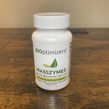 BIOptimizers Masszymes Enzyme Formula Vegan Dietary Supplement Capsules Pills