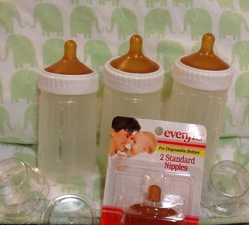 3 BRAND NEW 4oz GERBER DISPOSABLES & 2 NEW XTRA NIPPLES COMPARE 2 DROP-IN STYLE - Picture 4 of 12