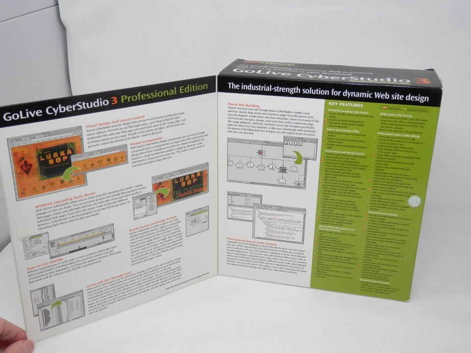 GoLive CyberStudio 3 Professional for Mac • Macintosh Vintage 1998 NOS SEALED - Image 2 of 4