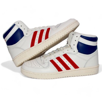 Top Ten Adidas High Top Athletics Size 10 Adidas Top Ten RB Cream White  Vivid Red W For Sale
