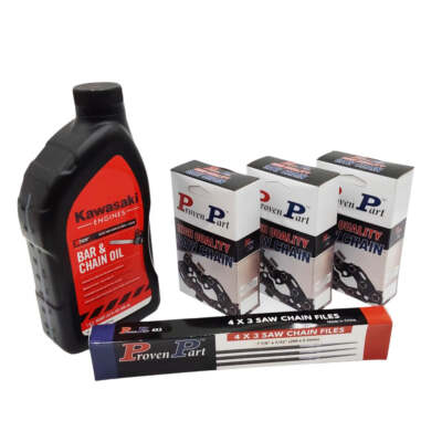 Proven Part (3) 20 Inch .050'' 3/8'' 70DL For Poulan CS 550 590 (1) Quart Oil (12)