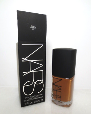 NARS SHEER GLOW FOUNDATION DARK 1 MANAUS 4877 - 1 OZ BOXED