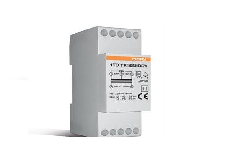 PERRY 1TD TR15SI/QOD Trasformatore 15VA per servizio intermittente uscite 4-8-12