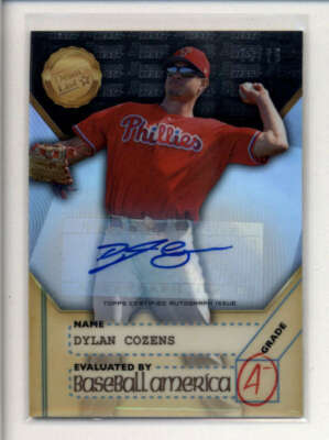 DYLAN COZENS 2017 BOWMAN'S BEST DEAN'S LIST REFRACTOR AUTO #06/75 AK1560