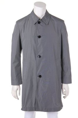 BOSS HUGO BOSS coat Checked 46 black-white