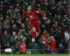 Liverpool Jordan Henderson Autographed Signed 8x10 Photo JSA COA #7