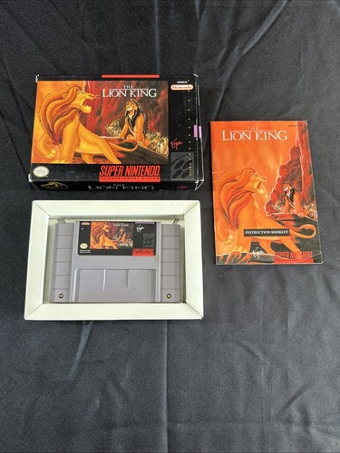 Lion King SNES CIB With Manual Super Nintendo Complete Good Condition