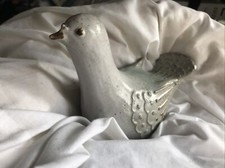Kakinuma Bird Dove Pottery Stoneware Genuine Hand Glazed Hand Made Collectible