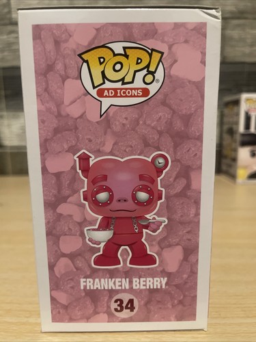 Funko Pop! Franken Berry #34 (wCereal&Spoon) Funko Ltd Edition Vaulted 2018 - Picture 2 of 6