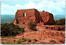 Postcard - Ruins Of 18th Century Church At Pecos, New Mexico