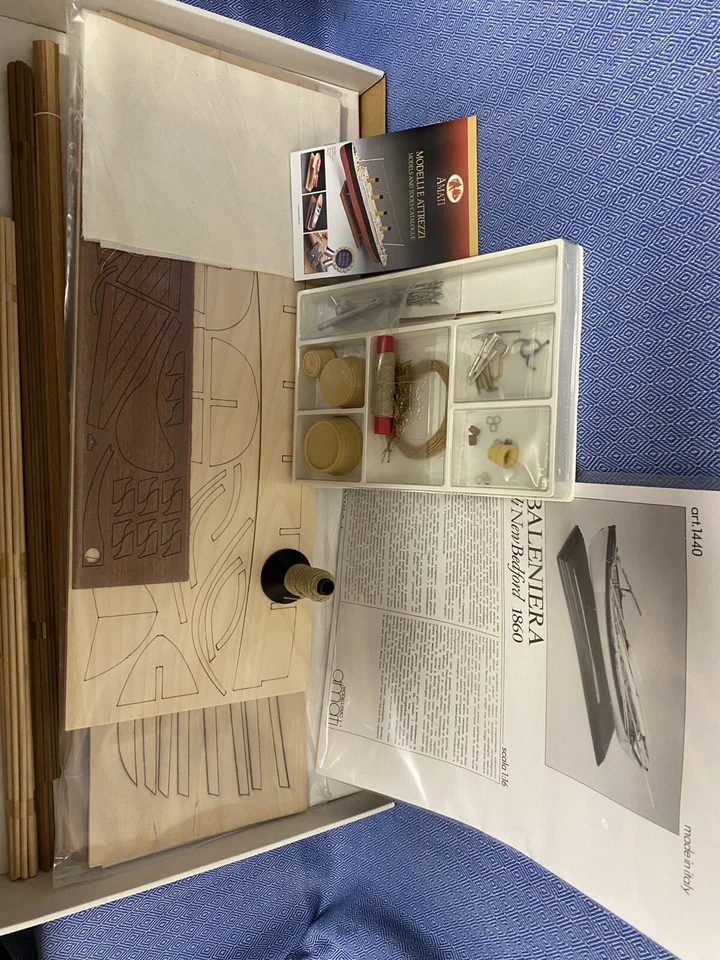 AMATI SCALA 1:16 MODELLISMO NAVALE BALENIERA DI NEW BEDFORD DEL 1860 ART. 1440 - Immagine 4 di 4