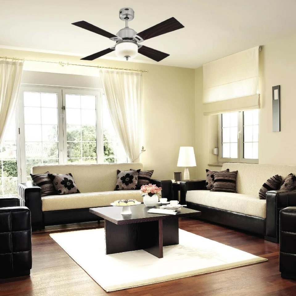 Ceiling Fan LED Light Remote Control Athena Fan Nickel 105 CM - Image 3 of 4