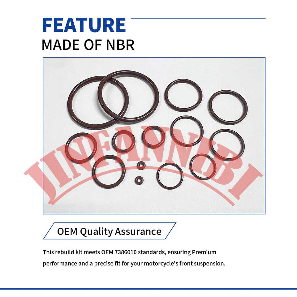 Fork Bushing Dust Oil Seals Rebuild Kit For Kawasaki KX125 KX250 1996-2001 KX500 Foto 3 de 4