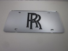 Rolls-royce Acrlic Mirror License Plate Auto Tag Nice