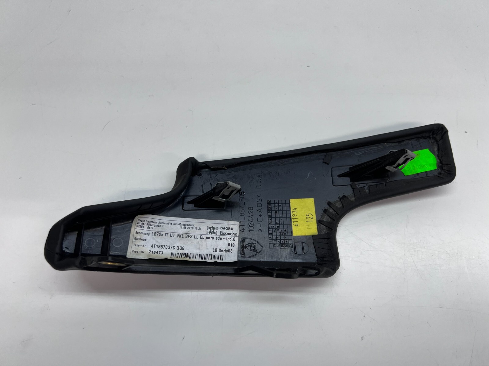 LAMBORGHINI HURACAN DRIVER LEFT LH FRONT SECTION DASH PANEL OEM 4T1857037C