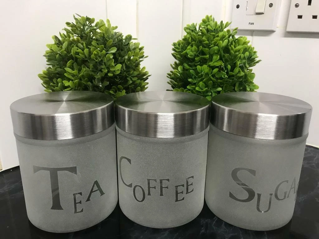Black tea coffee sugar canisters cheap asda