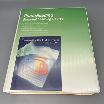 PhotoReading' Whole Mind System Personal Learning Course by Paul R Scheele
