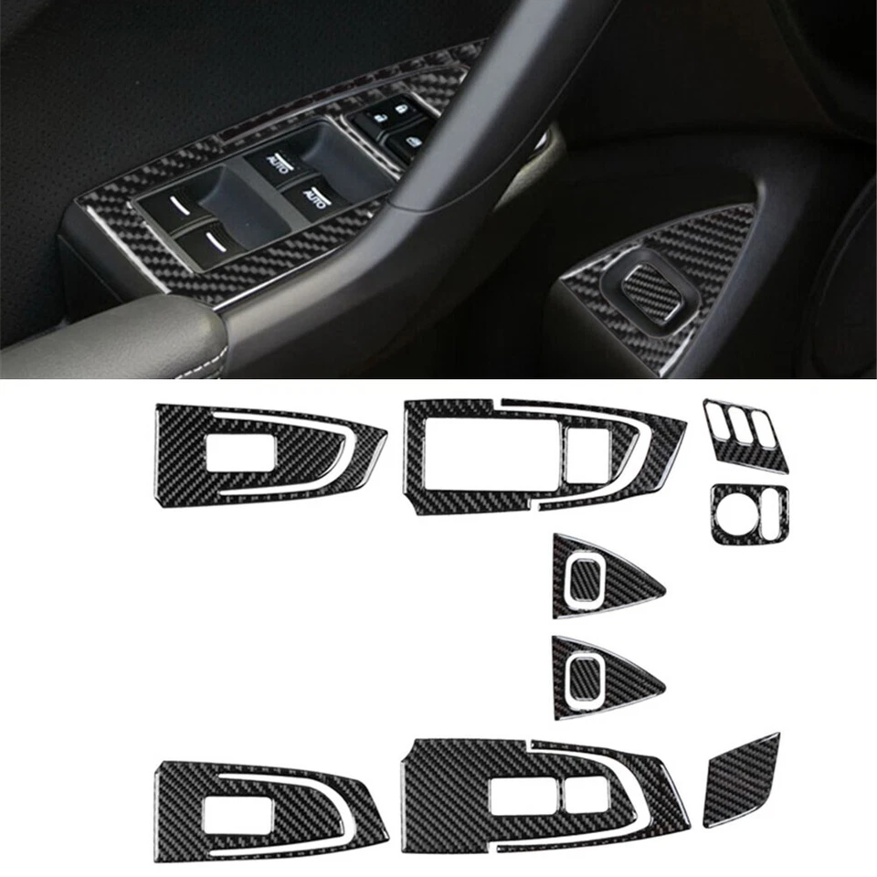 36pcs Carbon Fiber Full Kits Interior Trim Set For Acura TSX 2009-14 - Image 3 of 4