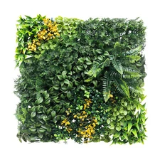 20"x20" Artificial Faux #8 3D Mixed Panel Leaf Privacy Fence Screen Decor Hedge