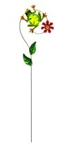 HOME GARDEN POOL YARD DECOR - FROG YARD STAKE 23.5" - METAL BRAND NEW