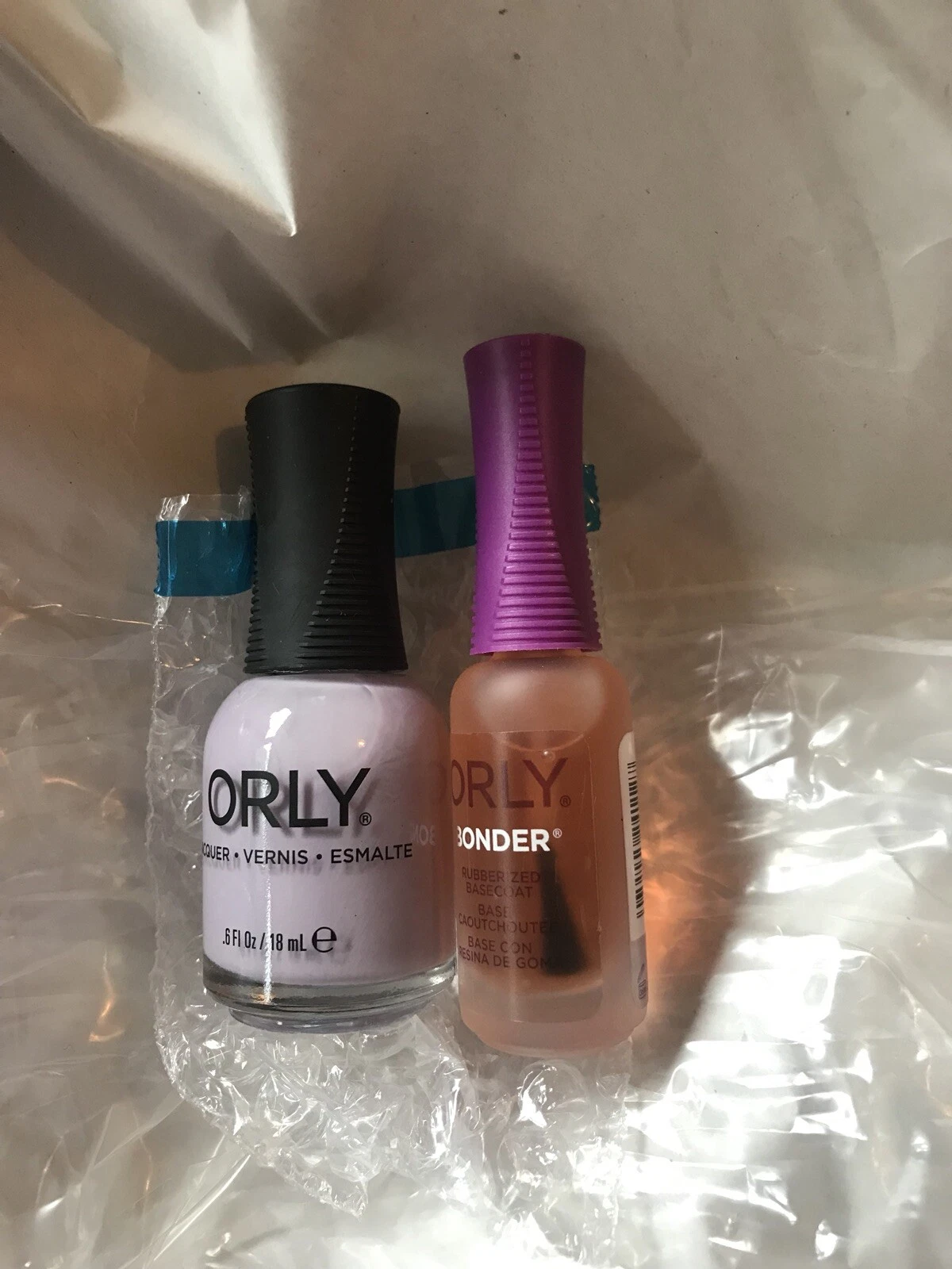 Orly November Fog Nail Polish & Bonder Rubberized Basecoat New