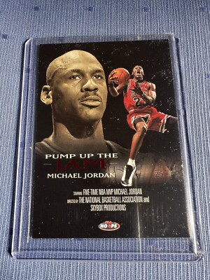 1998-1999 NBA Hoops - Michael Jordan Pump Up the Jam Card #5 Of 10 