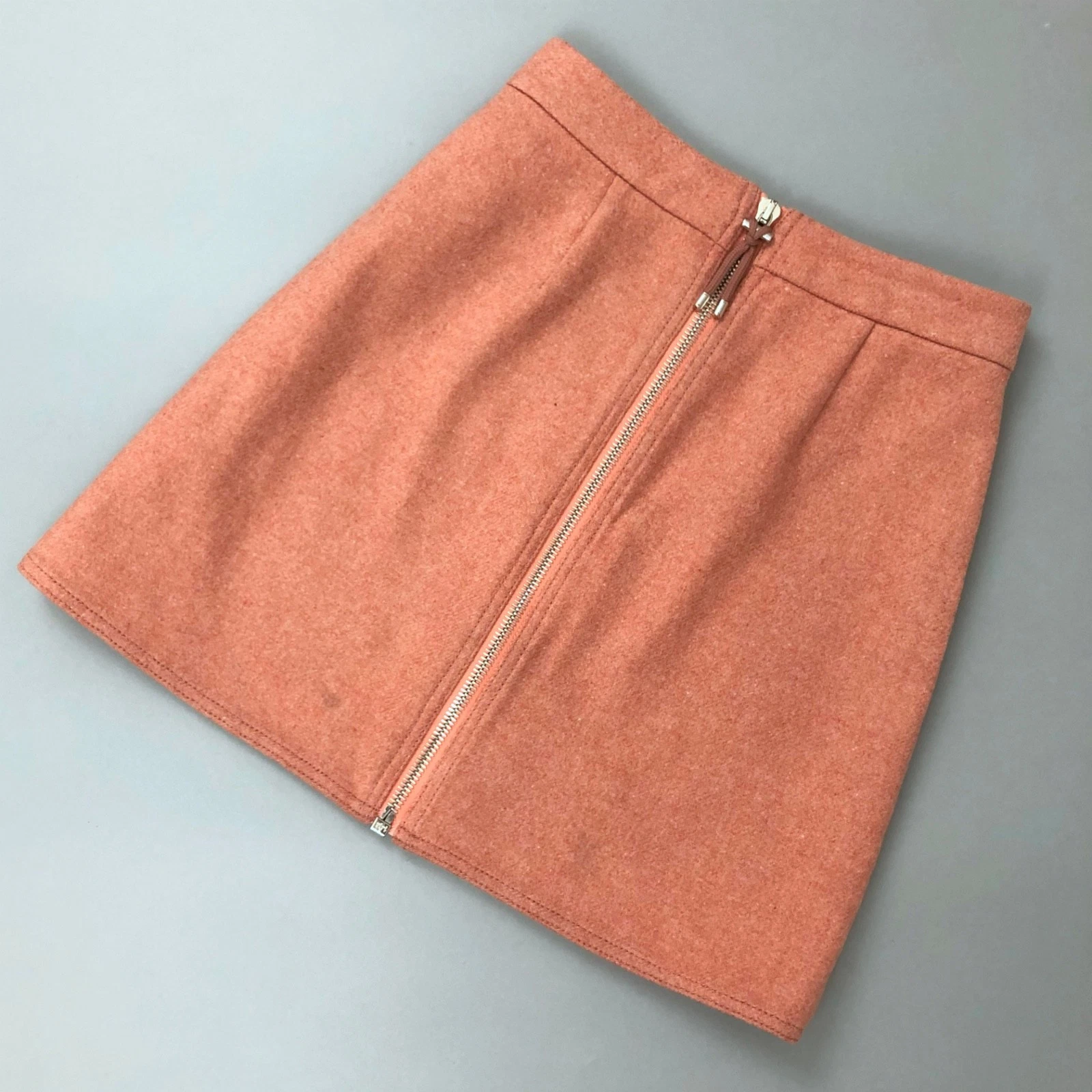 Minigonna originale Acne Studios Prisca rosa melange lana a A line taglia 34 XS US2