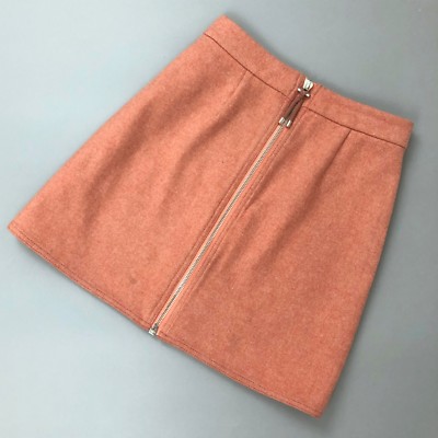 Auth Acne Studios Prisca Pink Rose Melange Wool A-line Mini Skirt
