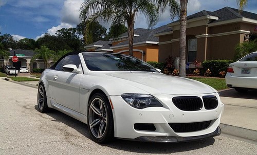 For BMW 6 Series E63 E64 M6 2-Door 2006-10 Real Carbon Front Bumper Lip Spoiler - Picture 12 of 17