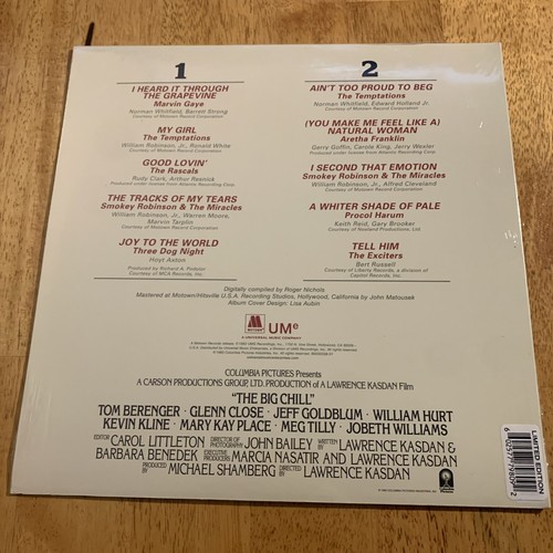 The Big Chill Original Soundtrack Limited Smoke Color Edition VINYL LP NEW MINT - Picture 3 of 4