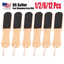 Double-Sided Wood Foot File, Foot Pedicure Rasp Foot File and Cracked Skin 1 12