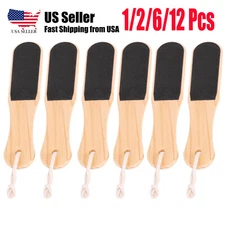 Double-Sided Wood Foot File, Foot Pedicure Rasp Foot File and Cracked Skin(1~12)