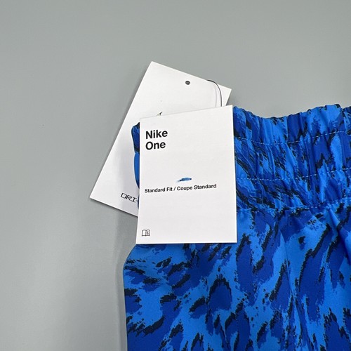 Nike One Kids Standard Fit Animal Print Shorts. Dri-Fit, Blue, Sz Lg. FQ4527-435 - Picture 7 of 9