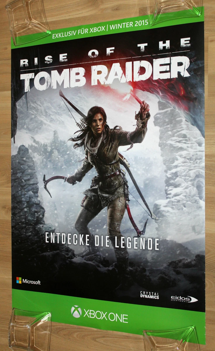 Rise of the Tomb Raider Quantum Break rare Promo Poster Xbox One