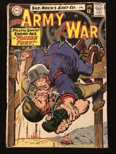 OUR ARMY AT WAR 155 2.5 COVER DETACHED CENTERFOLD DETACHED VW