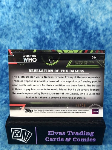 Doctor Who Extraterrestrial Encounters PURPLE /50 SINGLE Non-Sport Trading Card - Picture 128 of 184