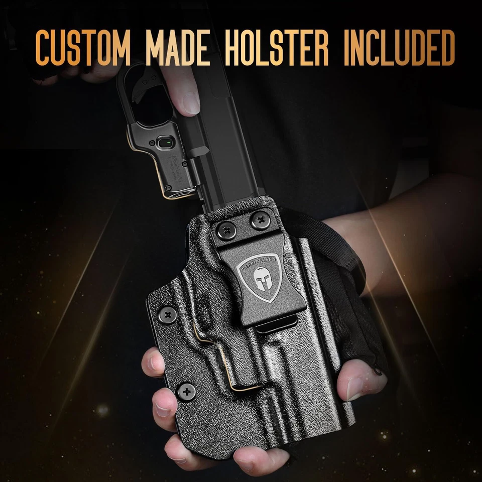 Combo de mira láser verde y funda Kydex ajuste a medida Glock17/19/19X/23/31/32/44/45 Foto 2 de 4