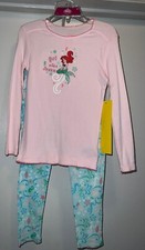 NEW Disney Store ARIEL The Little Mermaid 2 PC Girls Sleepwear Set BNWT 