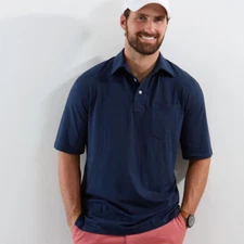 NWT DUCK HEAD RICHMOND STYLE POLO GOLF SHIRT - ANNAPOLIS (NAVY BLUE) - LARGE