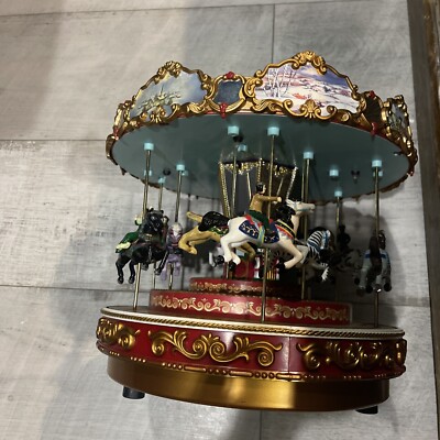 Mr. Christmas Triple Decker Carousel Animation and Lights Plays 50