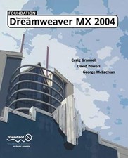 Foundation Macromedia Dreamweaver MX 2004 by Grannell, McLachlan, Powers New-,